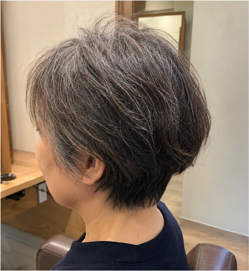 髪の変化before