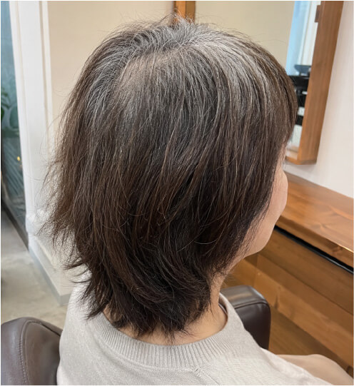 髪の変化before